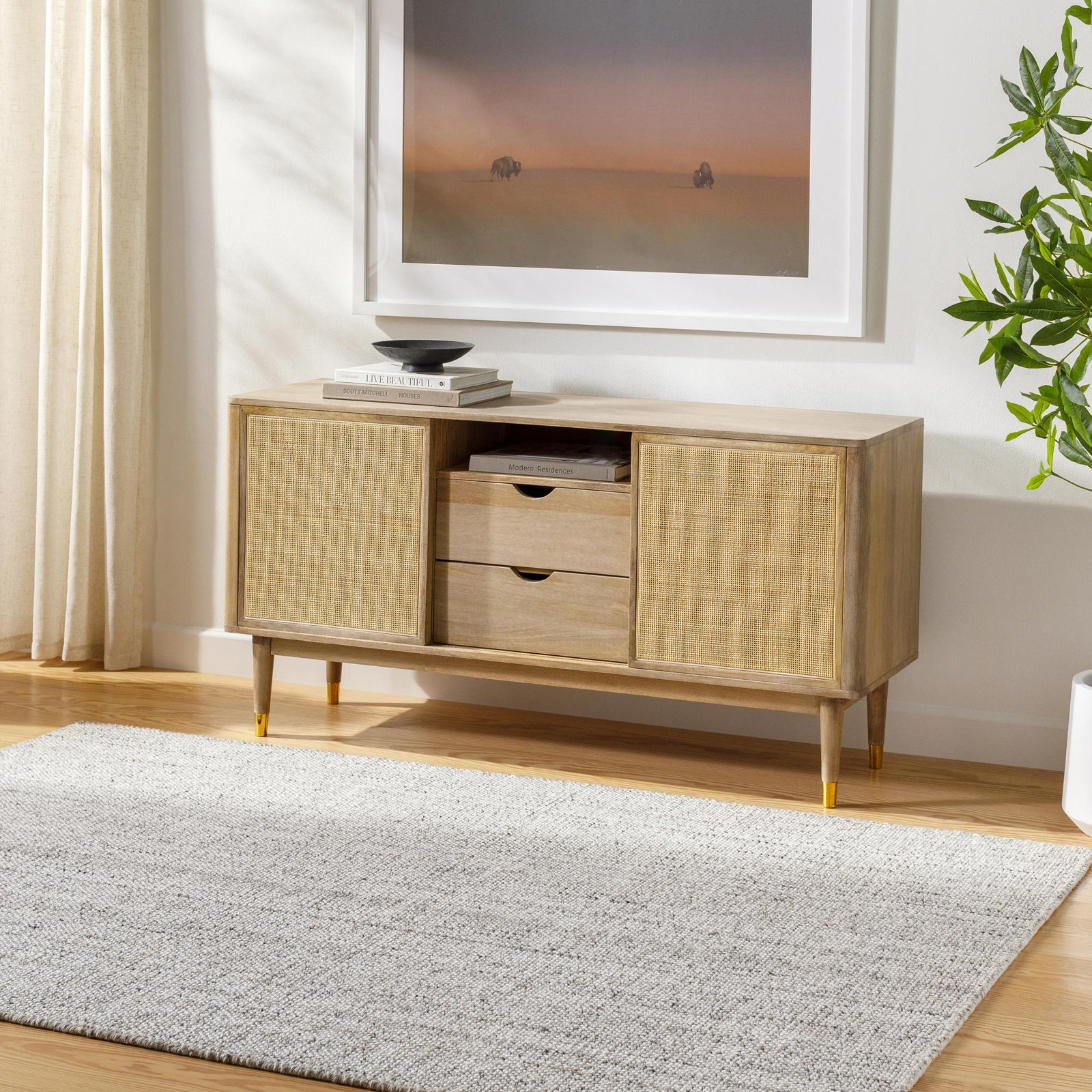Honorine Hand-Woven Rug, Rectangle 12' x 15'