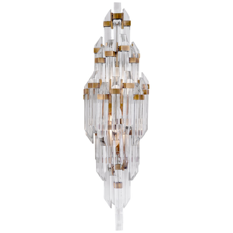 Suzanne Kasler Adele Small Sconce, Antique Brass