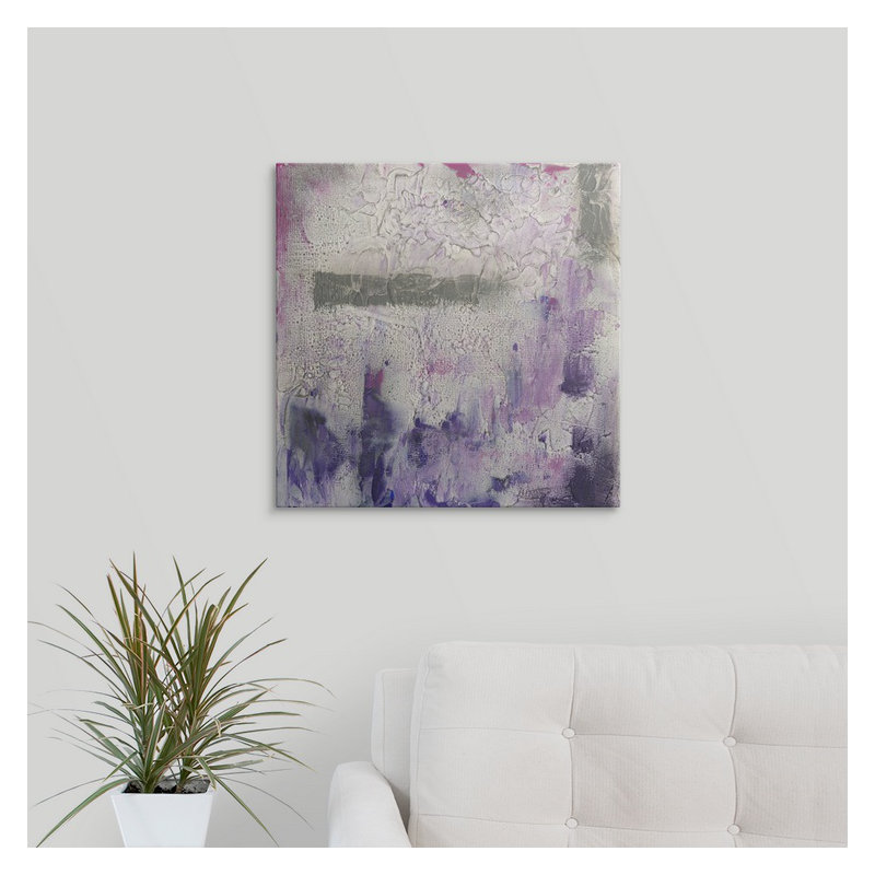 « i », reproduction d’impression jennifer Dusty Violet, H 35 po x l 35 po x P 1,5 po, Toile
