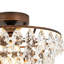 Teardrop Crystal Semi Flush Mount 