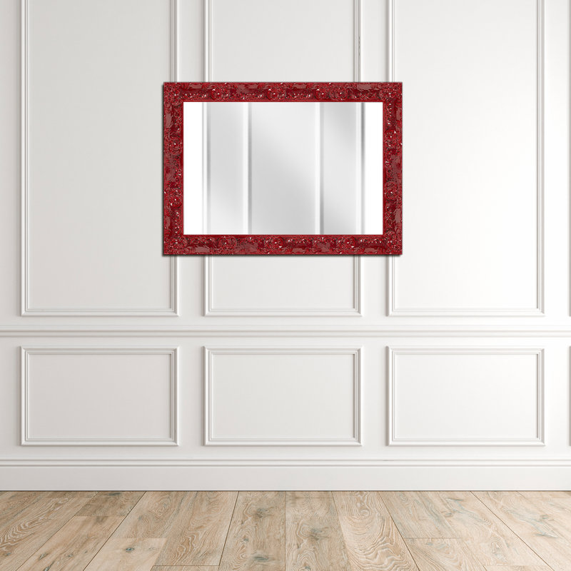 Miroir Lavo, Rouge électrique, 43 po x 31 po