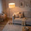 Lampe de salon moderne en nickel brossé