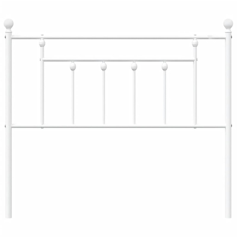 Vidaxl Metal Replace Headboard White, Single - 90 x 190 cm