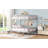 Full Over Full Metal Bunk Bed, Sliver-590826558