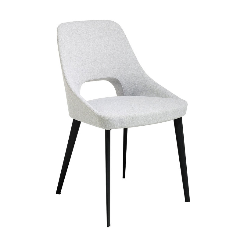 Zalma 45cm H Upholstered Parsons Chair in Grey
