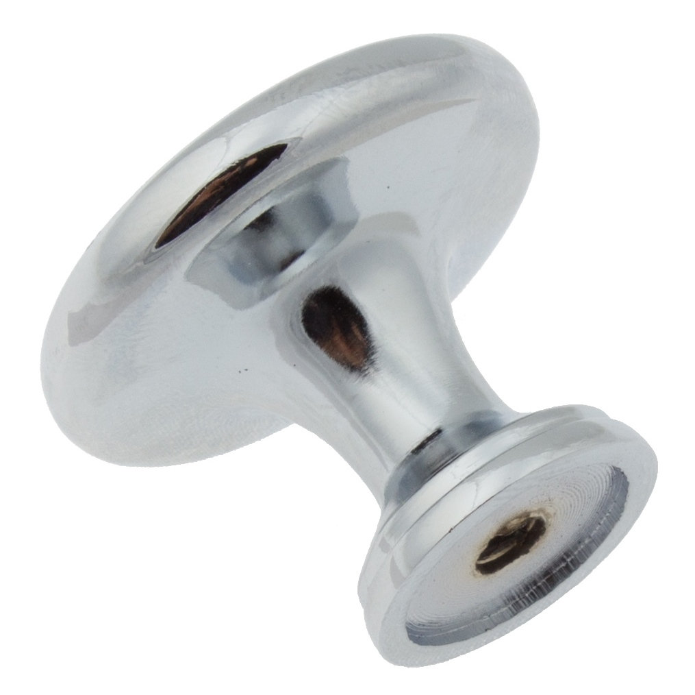 Mushroom Knob Multipack, Polished Chrome