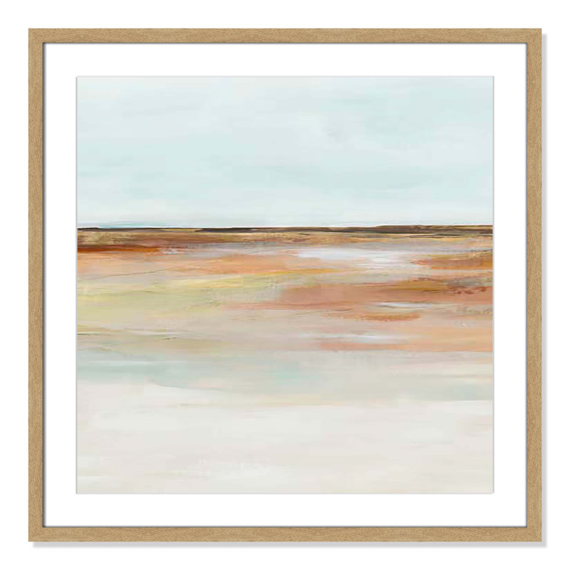«Coastal Glades I Print» par Ian C, H 27,5 po x l 27,5 po x P 1,25 po, Boîte naturelle encadrée