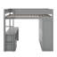 Lit mezzanine double avec placards et bureau-816031750