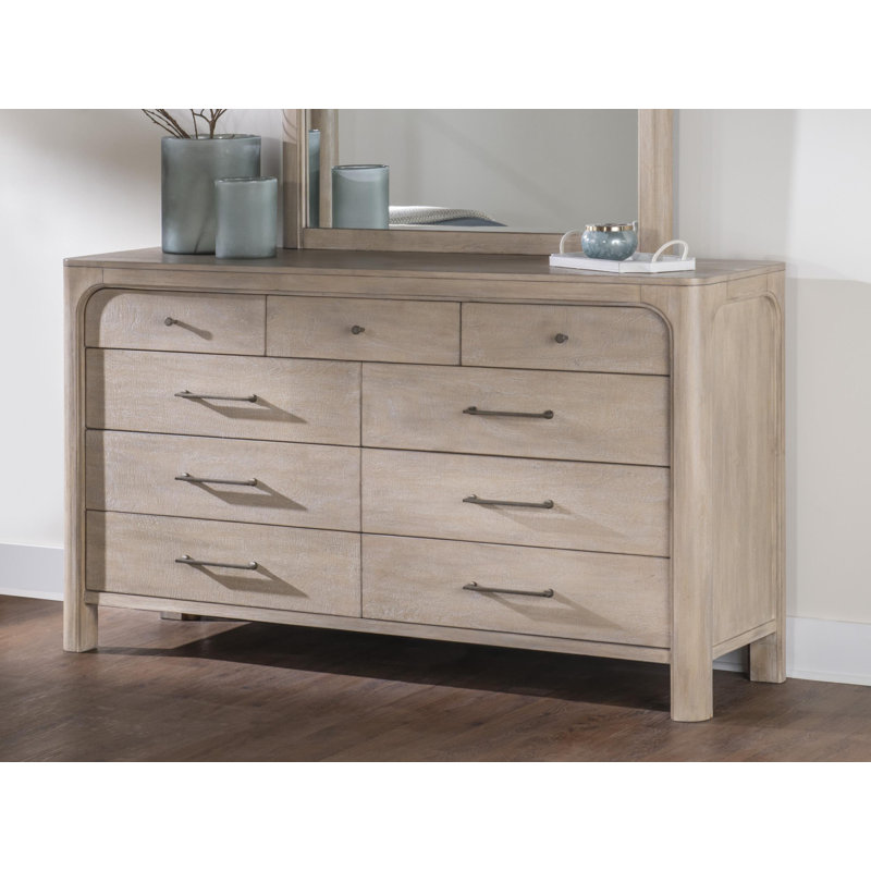 Commode de chambre à coucher 9 tiroirs Solano