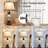 28.5" Farmhouse Table Lamps Set of 2 with USB Ports, 3-Way Color Temperature & Nightlight Base, Brown Resin Bedside Lamps-1717197340