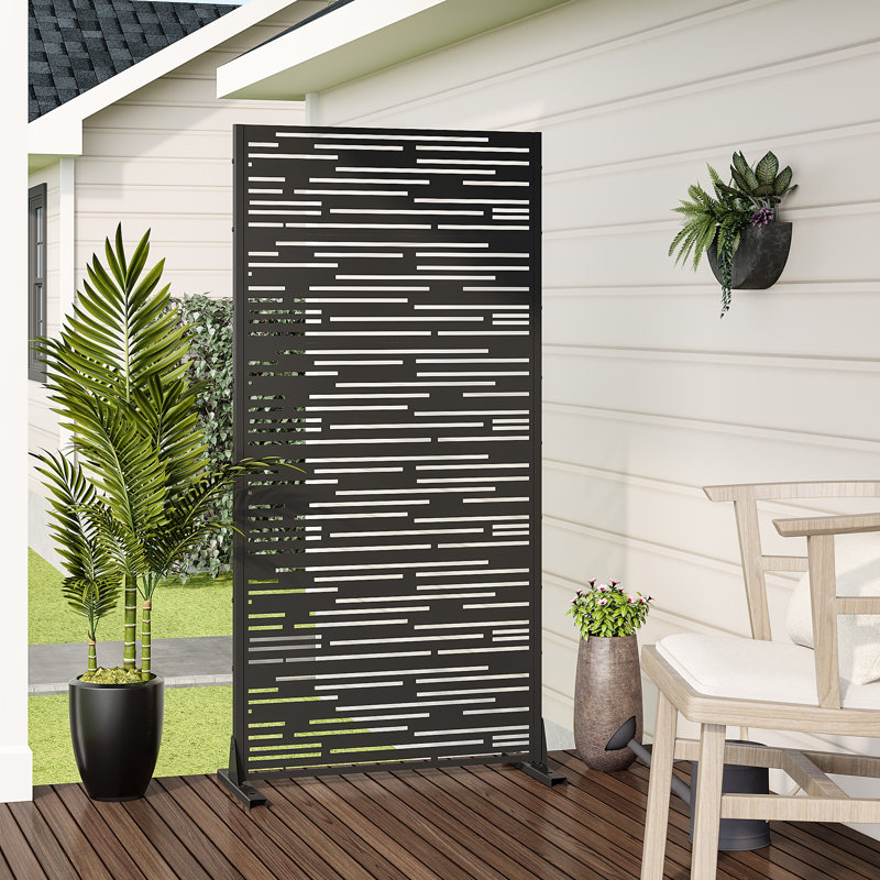 72"x 35" Outdoor Rectangular Metal Privacy Screen