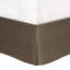 Édredon brun en faux suède - 7 pièces pour très grand lit avec literie en tissu lisse avec détails en pièces-124755086-124755088