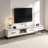 Nordic-style TV cabinet coffee table set