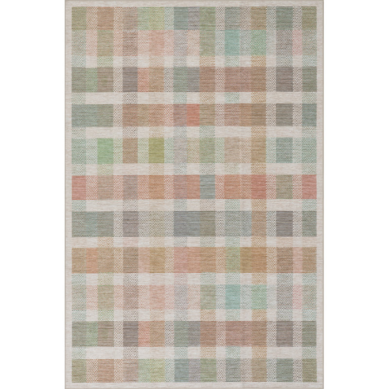 Chanan Farmhouse Plaid Machine Washable Rug, Rectangle 7'6" x 9'6"