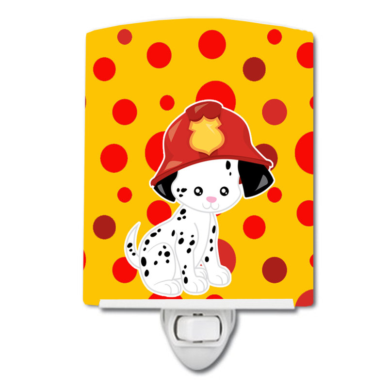 Fireman Dalmatian Puppy Ceramic Night Light