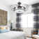 36" Taig 4-Blade LED Crystal Ceiling Fan with Remote Control and Light Kit Included