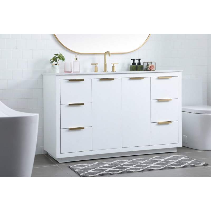 Ensemble de meuble-lavabo simple 54 po Broadlands, Gris
