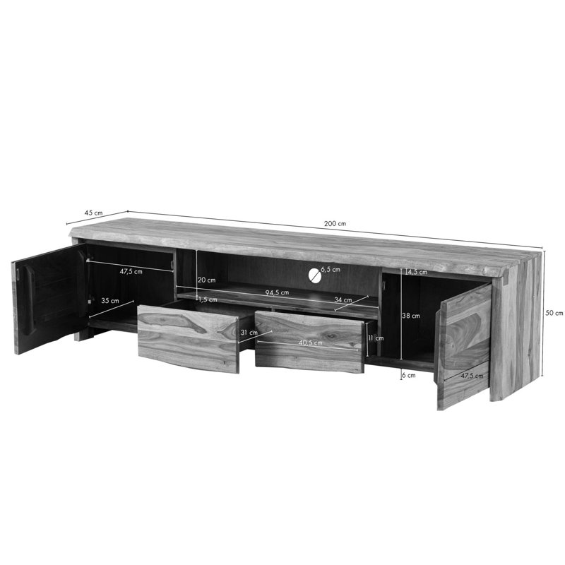 Unfinished TV Stand for TVs up to 85"