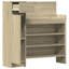 Shoe Cabinet With Shelf 80 X 35.5 X 180 Cm Engineered Wood-348329023