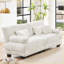 Canapé modulaire capitonné en chenille pour salon-1803640846