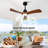 New Model Wood Ceiling Fan With 3 Solid Wood Blades Remote Control Reversible DC Motor For Living Room-972059768-972059771