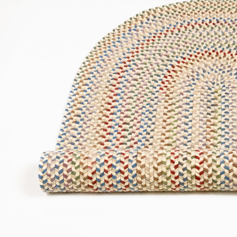 Tapis d'intérieur multicolore en laine tissée Premier, Ovale 5 pi x 7 pi
