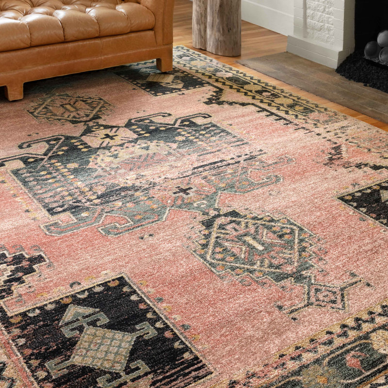 Atal Oriental Indoor Rug, Square 1'6"