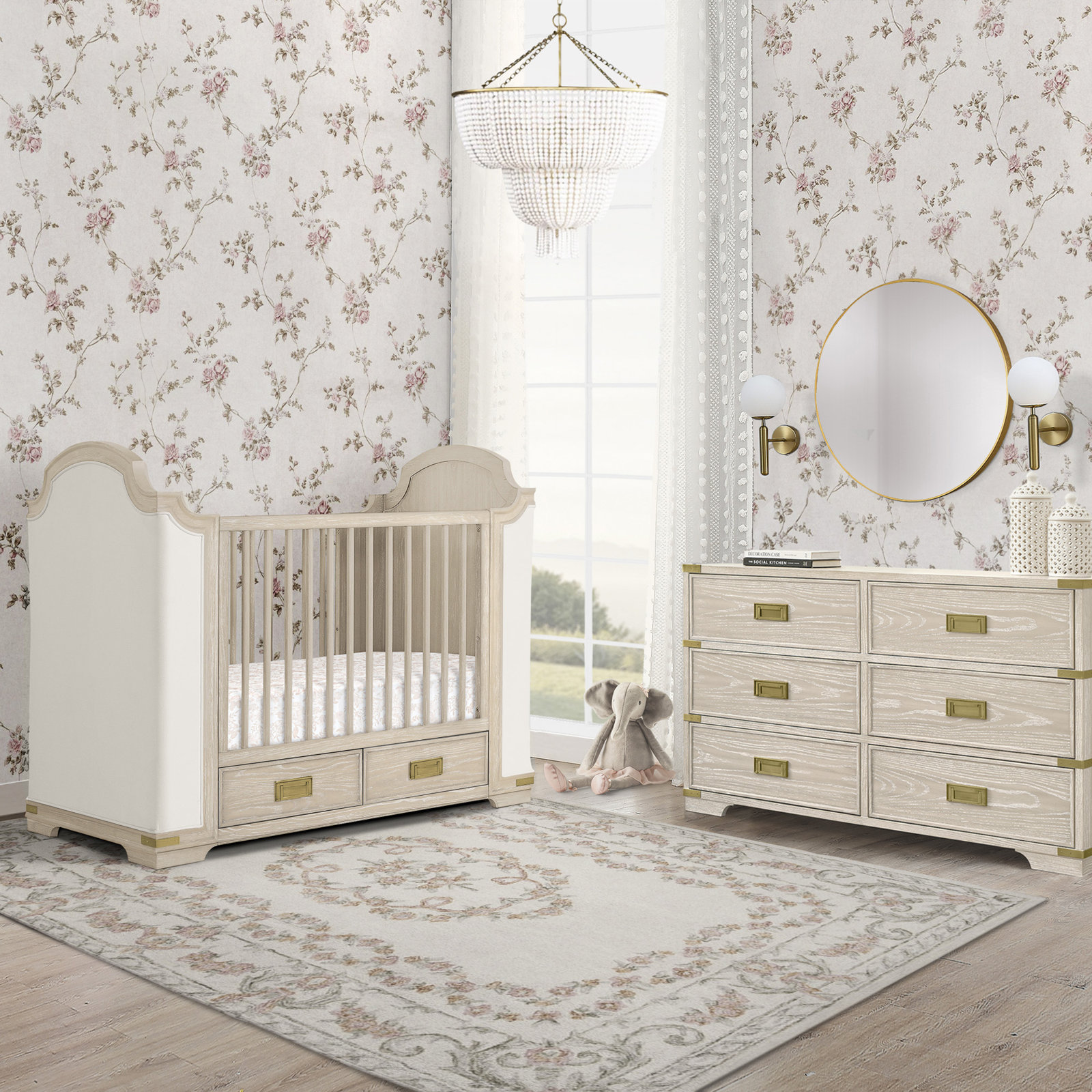 Paris Pine 4-in-1 Convertible Crib