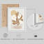 Mid-Century moderne abstrait floral dans un vase classique, illustrations rustiques, affiche encadrée-109747381-109747384