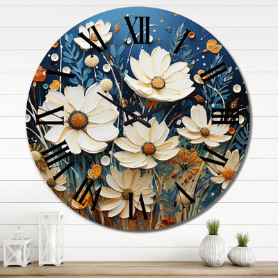 Charlett - Horloge murale florale