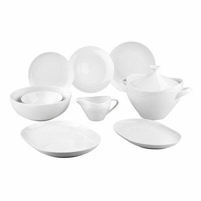 Saldivar 24 Piece Porcelain China Dinnerware Set - Service for 6