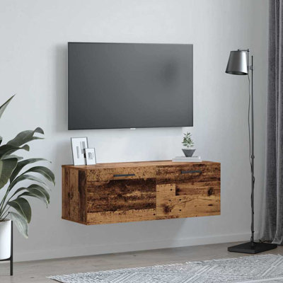 vidaXL Wall Cabinet Wall-mounted Engineered wood Storage Unit Rustic Design