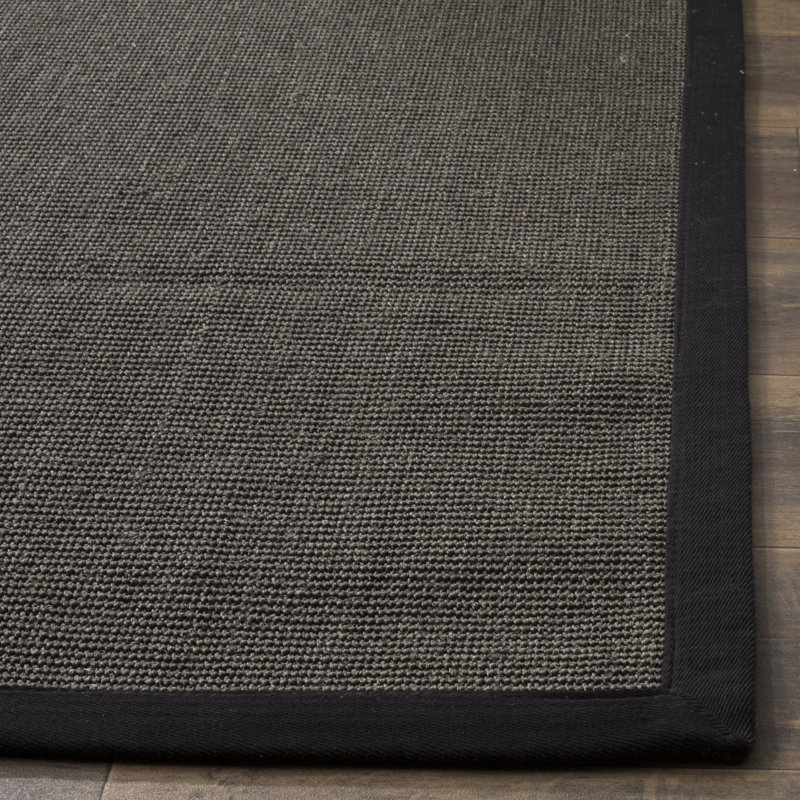 Tapis gris anthracite en jute / sisal Dollard, Tapis de couloir 2 pi x 10 pi