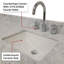 Meuble-lavabo simple en chêne noir 36 po X P 22 po D, avec plateau en marbre de Carrare