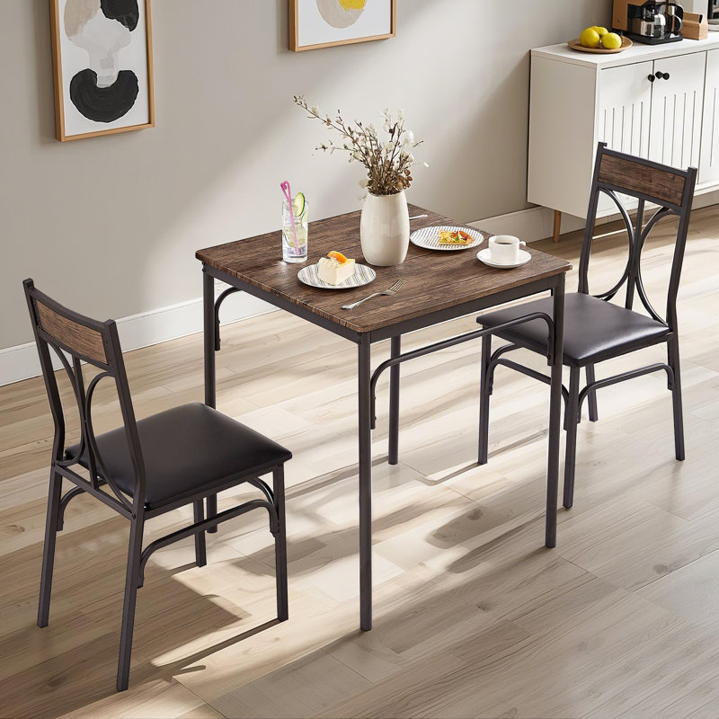 Bourbeau 2 - Person Four Leg Dining Set