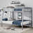 Mattek Twin XL Over Queen Metal Bunk Bed With Ladder And Guardrails-1646556581-1658238436