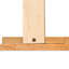 Lit plateforme grand format - Tête de lit en bois massif sans sommier tapissier Assemblage facile du cadre en chêne