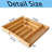 Bamboo expandable drawer storage box (set of 2)