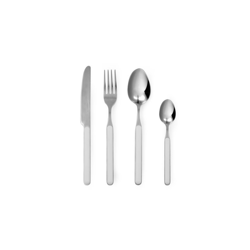 Eclipse 24 Piece Cutlery Set Service for 6, White