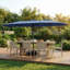 Parasol d'extérieur double face avec base, parasol rectangulaire avec manivelle pour terrasse et patio-1384888871