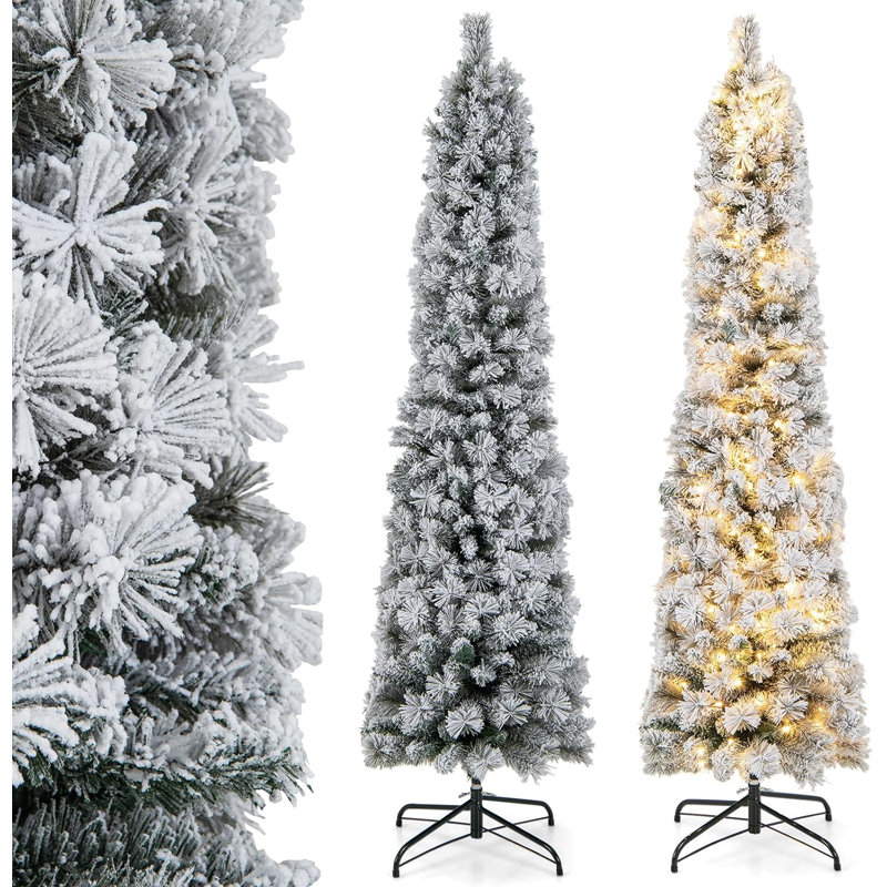 Lighted Artificial Pine Christmas Tree