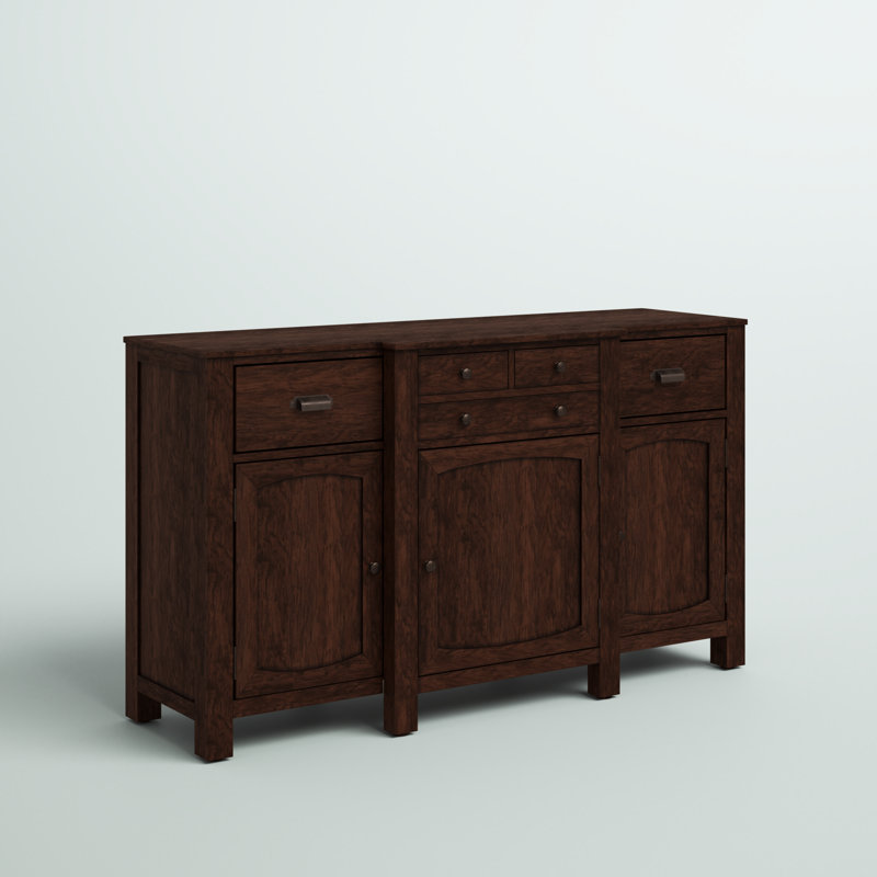 Ashtin 62-inch Solid Wood Server in Muscavadi Brown