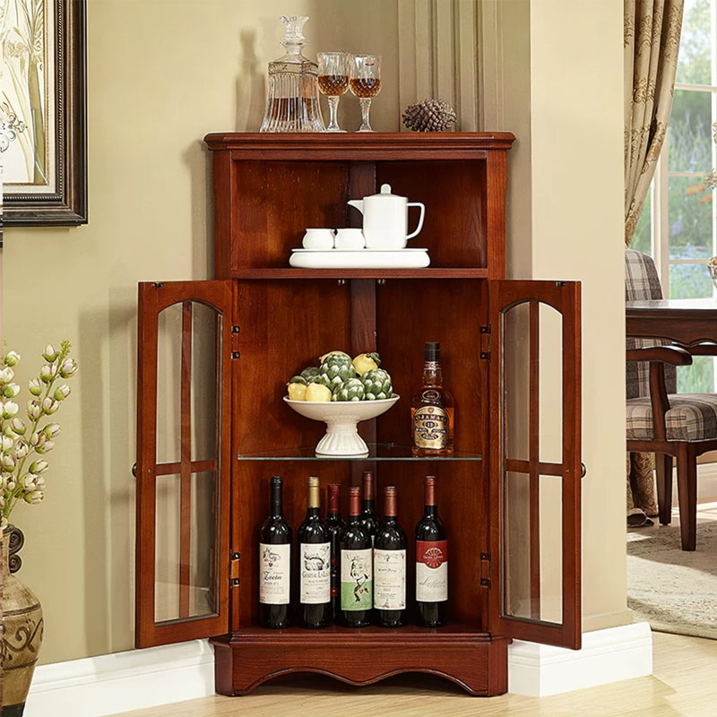 Armoire de coin Retro, Walnut