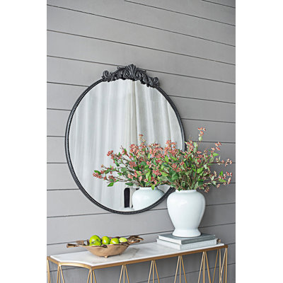  Miroir de conception classique avec cadre d'inspiration baroque