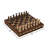 Ensemble de jeu d'échecs en polystone brun