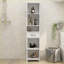 Armoires, armoire sur pied à porte étroite et étroite à double hauteur | Panneau de fibres à densité moyenne | Minimaliste