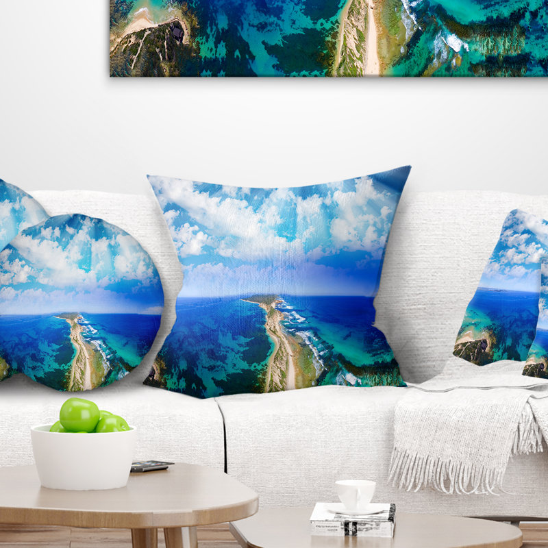 Coussin héliporté Schafer, 16 po x 1 po, Coussin décoratif