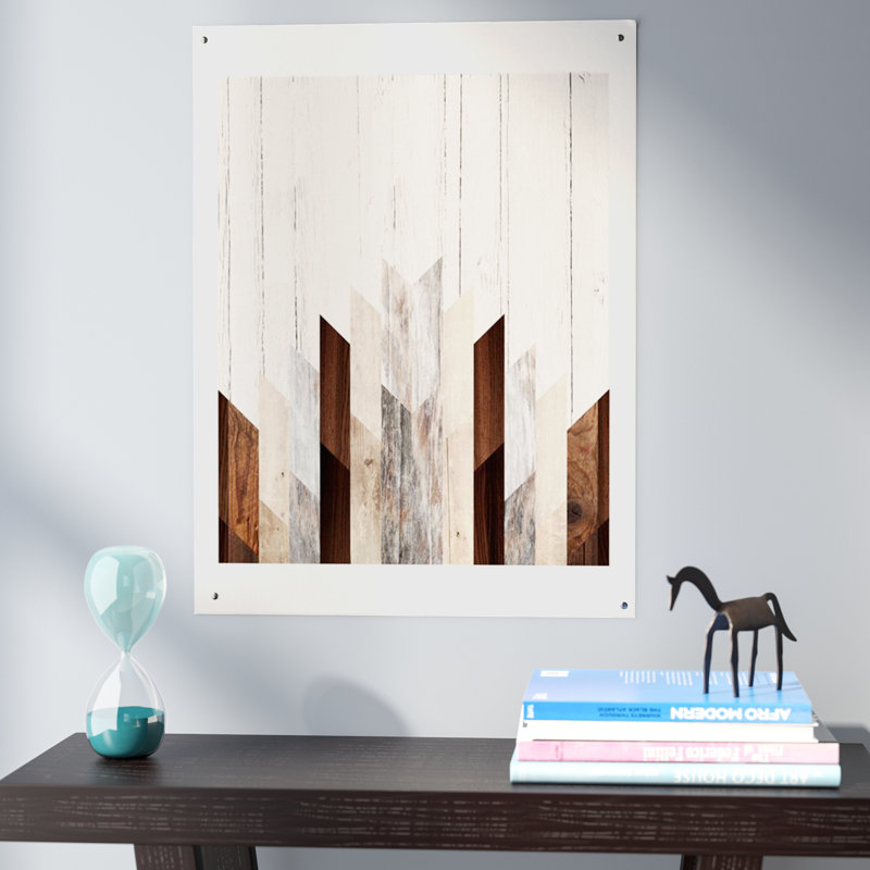 « geo », impression sur bois 3, H 24 po x l 18 po x P 0,13 po