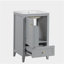 Armoire de salle de bain de 20 pouces avec lavabo, armoire de salle de bain avec porte à fermeture en douceur, tablette de rangement et tiroir-1633842171