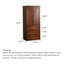 Petite armoire américaine en bois de paulownia